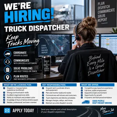 SCHEDULER / LOGISTICS COORDINATOR, View more