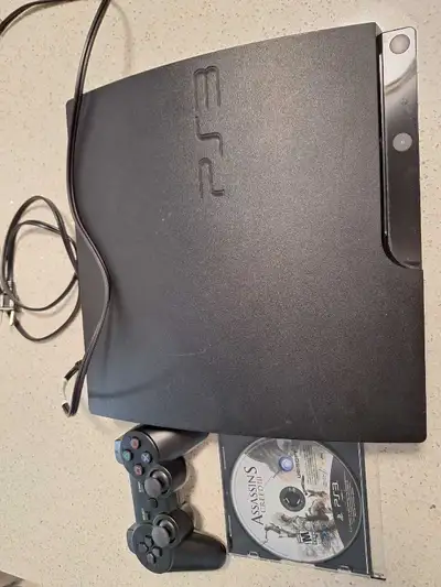 Selling PS3 with 1 controller, and Assassian's creed III game. Excellent condition with no scratches...