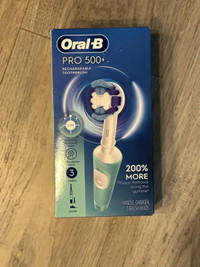 Oral B Pro 500 + Electric Toothbrush with (2) Brush Heads