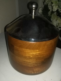 Wooden cookie jar or food safe flour container