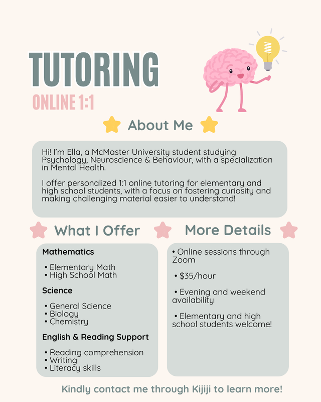 ONLINE TUTORING
