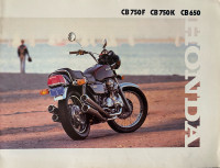 1979 Honda CB750F/750K/650 Original 8 Pg Dealer Brochure 