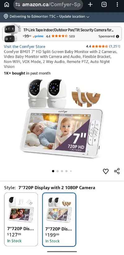 Comfyer BM01 Baby Monitor, View more