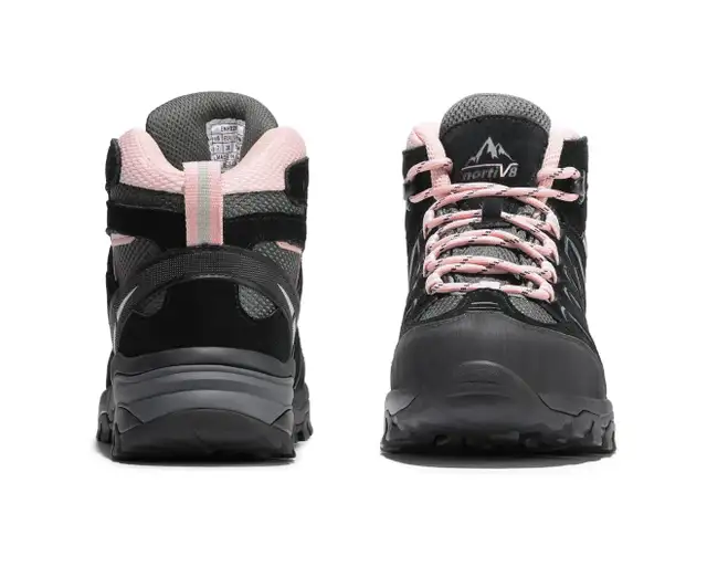 New Women's Waterproof Wide Hiking Boots Outdoor/Black&Pink/US8 in Women's - Shoes in Calgary - Image 3