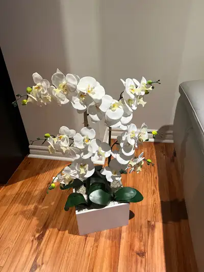 Faux flower decor 42 inches tall. , View more