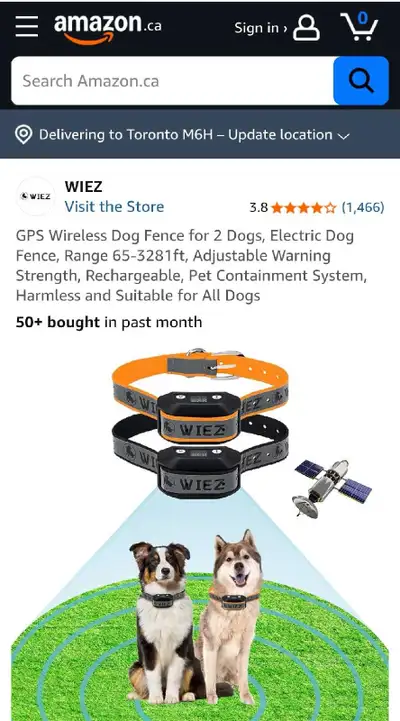 WIEZ Wireless Dog Fence, View more