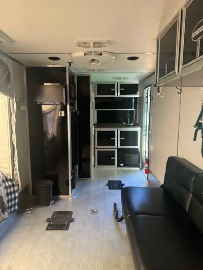One of kind all aluminum toy hauler. Set up for every adventure imaginable. Carry a quad and dirt bi...