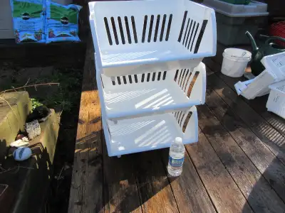 STACKING STORAGE BASKETS - 2 SIZES - REDUCED!!!!, View more