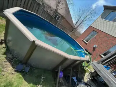12x18 Oval Above Ground Pool – Full Setup – Great Condition!, View more