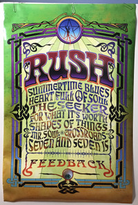 Rush Feedback EP Single Promo Poster-Syme 66-Original-2004