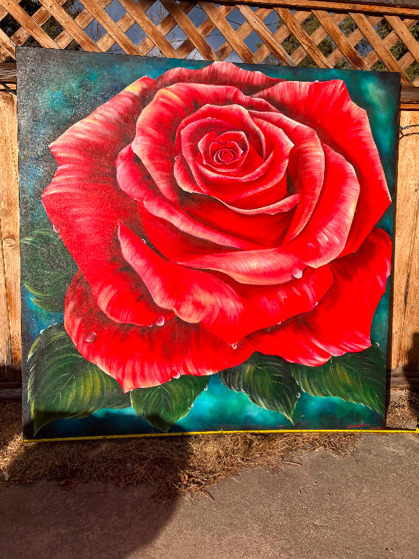 T. Wilson Rose oil on canvas painting in Arts & Collectibles in Whitehorse