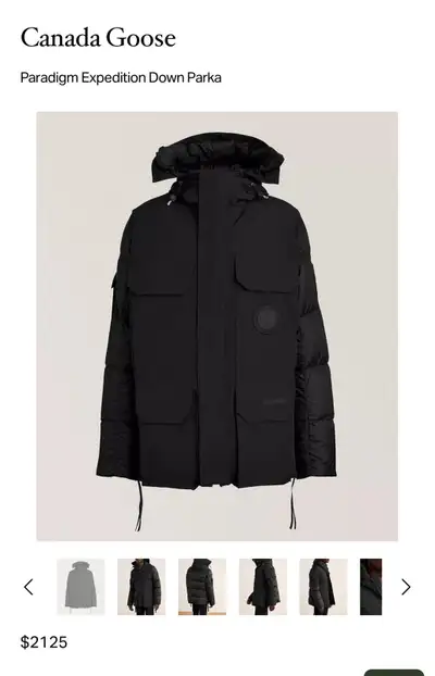 Paradigm Expedition Parka Black Label Size M Used Once Paid over 2k