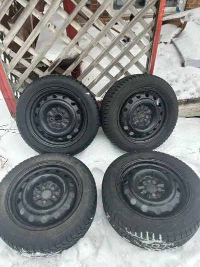 Original Honda rims and tires. These are 205/55/R16. Good tread 5x114.3 Always stored inside just ou...