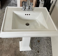 Kohler sink, pedestal and faucet 