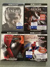 New Marvel 4K UHD Blurays Venom 1 2 SpiderMan No Way Home