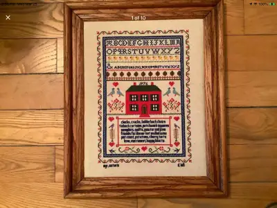 Beautiful Vintage Sampler from Ontario Canada, View more