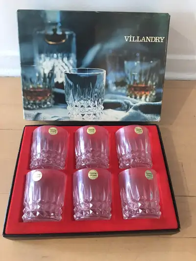 Villandry 6 Chopes Basses Crystal Glasses- Verres Cristal, View more