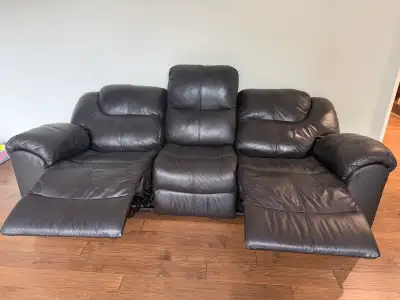 Leather Reclining Sofa, View more