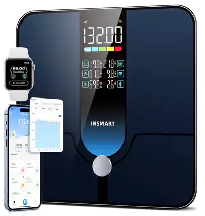 INSMART Smart Body Fat Scale Color Display High Precision, View more