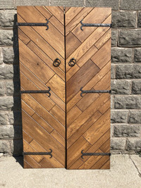 Oak doors with Iron