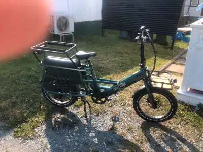 This Go Trax Porter e-bike is ready to ride and take on all your cargo needs, featuring a robust fra...