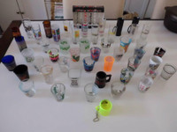 1980's shot glass collection