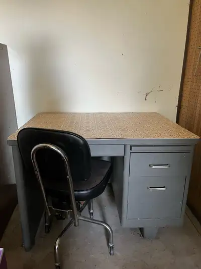 1940’s Tanker Desk & Chair, View more