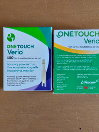 One touch Verio IQ glucose test strips - 100 per pack