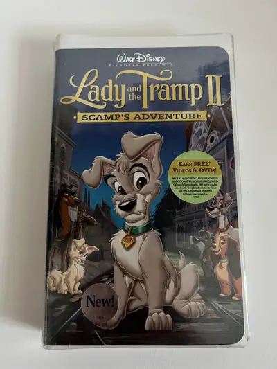 Walt Disney Lady and the Tramp II Scamp's Adventure VHS