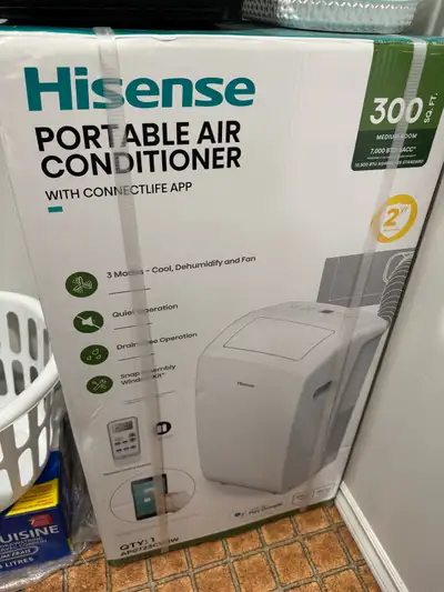 Keep cool this summer with this Hisense Portable Air Conditioner, designed for medium rooms up to 30...
