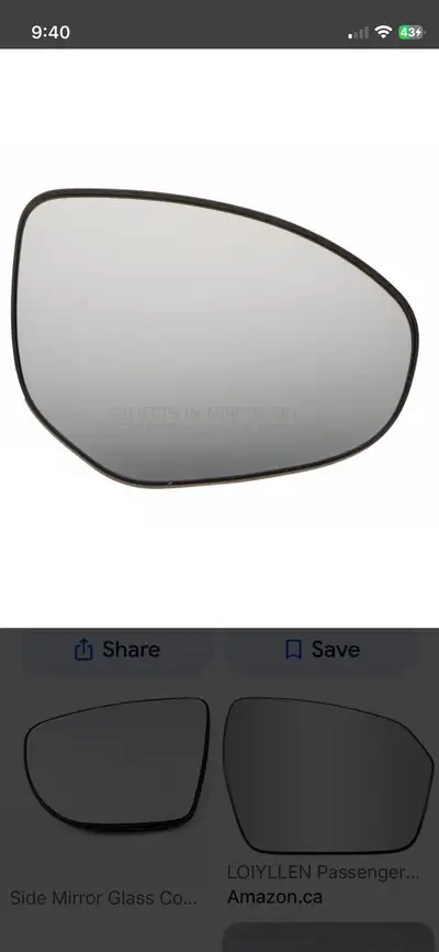 Hi, I’m just looking for somebody who would be able to install just the mirror on my passenger side...