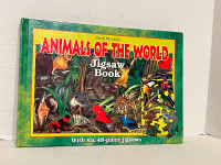 Animals Of The World Jigsaw Puzzle Book 6 Jigsaws 13X9"