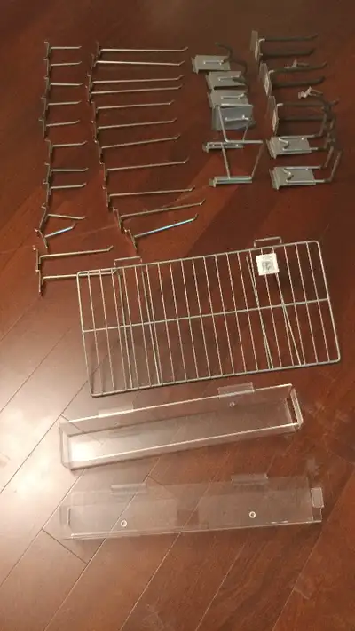 slotwall hooks and shelves, View more