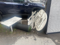 FREE used patio furniture, chairs, astroturf