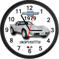 1979 Chevy Corvette (Silver) Custom Wall Clock - Brand New