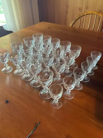 Small Crystal Wine glasses, View more