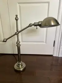 Desk lamp - brushed nickel