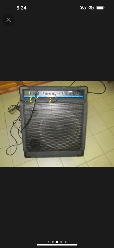 Can be used for audio, mic , guitar, like new yorkville 100w