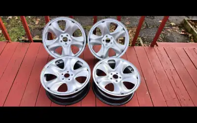 Steel winter tires rims Size 17x7" 5x100mm holes pattern. Were on a Subaru Crosstrek, bought at the...