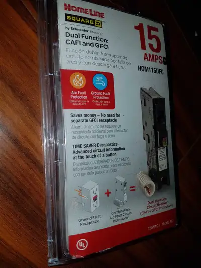 Square D 15A HOM115DFC, View more