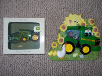 John Deere Collectibles-Picture frame and Tractor ornament