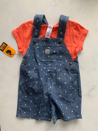 Carhartt overall set 4T