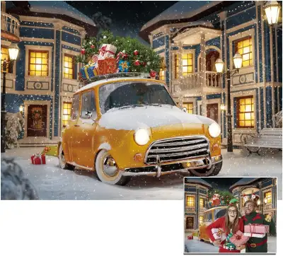 DHXXSC 8X6FT Christmas Backdrop Snow DH-217, View more