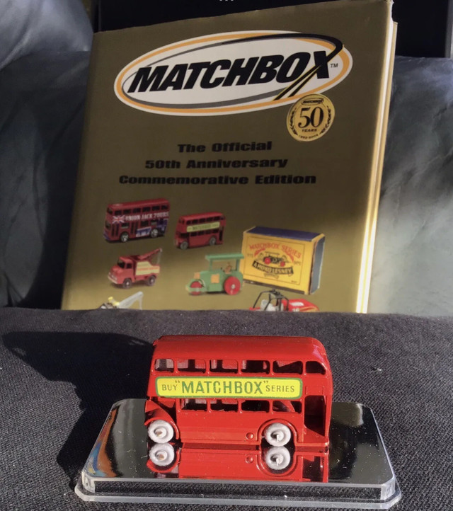 MOKO Lesney Matchbox 5B London bus GREY plastic wheels. Nice! in Arts & Collectibles in Hamilton