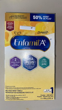 Enfamil A plus, sealed with box