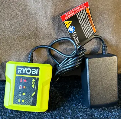 RYOBI 40V Lithium-Ion Compact Charger, View more