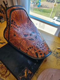 Leather motorcycle seats