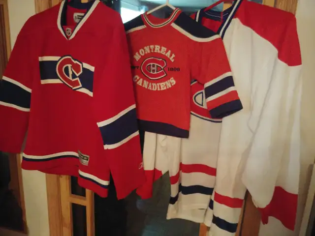 chandail jersey habs canadiens enfant adulte kids jacket nhl lnh in Arts & Collectibles in Laurentides - Image 2