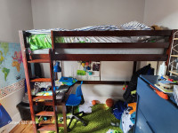 Bunk bed with desk