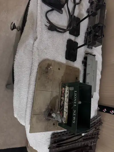 Vintage Lionel model train accessories., View more